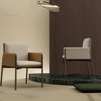 Итальянская вилла, Дизайнерские обеденные стулья, Современная минималистичная гостиная, гостиничный одноместный шезлонг, Спальня, балкон, кресла со спинкой дивана