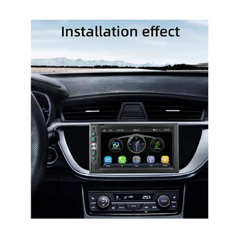6,2 Дюймовое автомобильное радио с беспроводным стереоприемником CarPlay Android с сенсорным экраном Bluetooth FM USB HD MP5 Плеер 6200 Вт