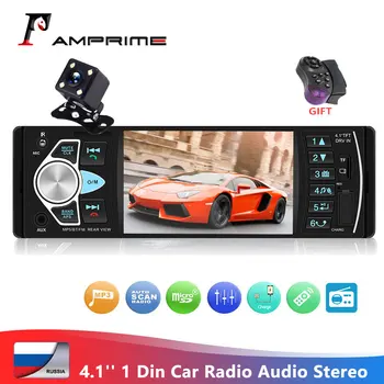 AMPrime 4022D 4,1 дюймов 1 Din Автомагнитола Авто Аудио Стерео авторадио Поддержка Bluetooth Камера заднего Вида USB Пульт Дистанционного Управления Рулевым колесом