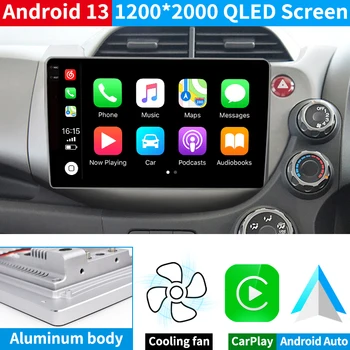 Автомагнитола Krando Android 13, автомобильный мультимедийный плеер для Honda FIT Jazz 2007 - 2014, авторадио, GPS-навигация, Беспроводной Carplay