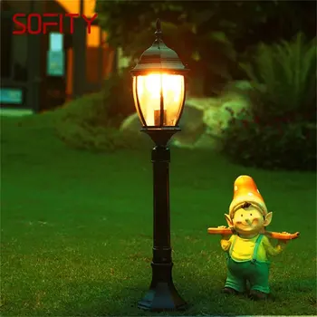 Уличный газонный светильник SOFITY в стиле ретро, садовый светильник, светодиодный светильник, водонепроницаемый IP65, домашний декоративный светильник для двора