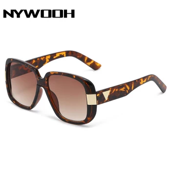 Модные Солнцезащитные очки NYWOOH для мужчин, круглые Брендовые Дизайнерские Солнцезащитные очки для пилотов, Мужские Очки для вождения, UV400, Черное зеркало для очков.