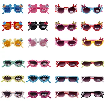 2023 Новые Детские Солнцезащитные очки с мультяшным рисунком Для девочек и мальчиков, Детские Уличные очки, Круглые Поляризованные Солнцезащитные очки с цветочным рисунком UV400