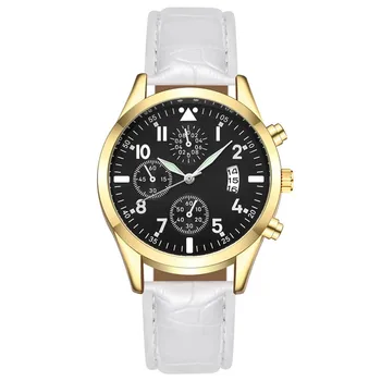 Популярные мужские кожаные часы с функцией календаря и функцией подсветки, мужские наручные часы от лучшего бренда класса люкс Montre Homme