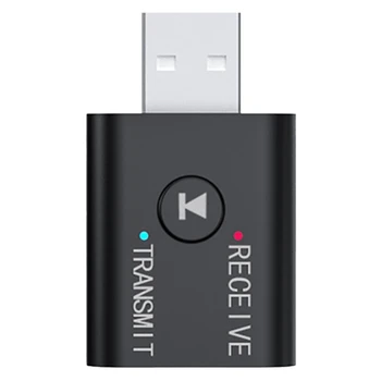 Портативный передатчик-приемник Bluetooth 5.0 3,5 мм AUX USB Mini 2 в 1 Беспроводной стерео USB аудиоадаптер
