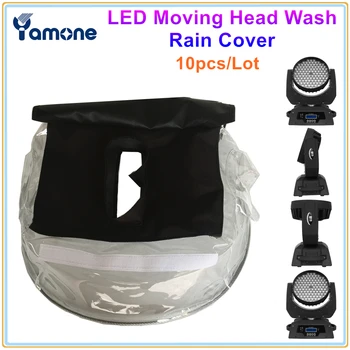 10 шт./лот LED Moving Head Wash Light Водонепроницаемая Черная Крышка С Прозрачным Хрустальным Пластиком Для Наружного Применения Без Влияния Света