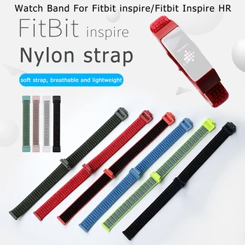 Новинка для Fitbit Inspire 2 Нейлоновый ремешок для часов с крючком и петлей Сменный браслет Интеллектуальные Носимые Аксессуары силиконовый ремешок для часов