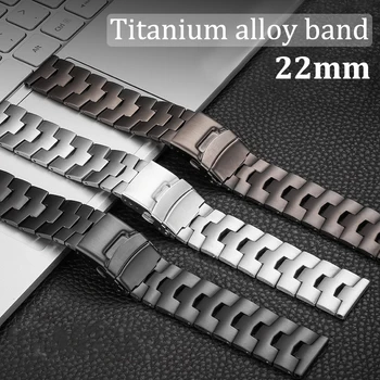 Титановый металлический ремешок для Huawei GT2 GT3 2 Pro 46 мм ремешок для samsung galaxy gear S3 watch3 45 мм для роскошного официального браслета seiko