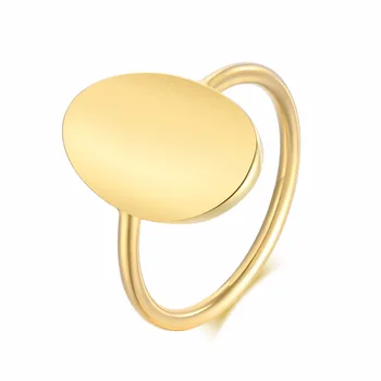 Женское кольцо из титановой стали Геометрическое Овальное кольцо В форме капли Воды Минималистичные украшения Для новобрачных Подарок на помолвку