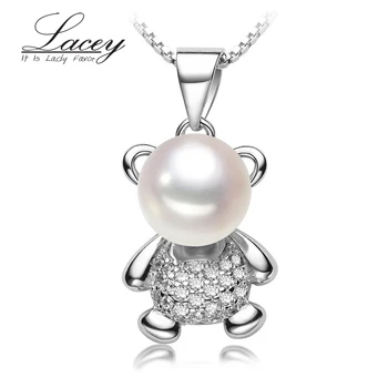 Красивое ожерелье с жемчужными подвесками для женщин, ожерелье из натурального жемчуга стерлингового серебра 925 пробы, ювелирные изделия с подвеской, подарок на день рождения