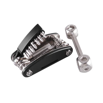 Многофункциональный ключ для ремонта велосипедов, шин, комбинация 20 в 1 + костяной ключ