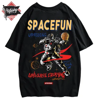 Оригинальная футболка с коротким рукавом от Astronaut Space Fun, Уличный тренд, мужской короткий рукав в европейском и американском стиле
