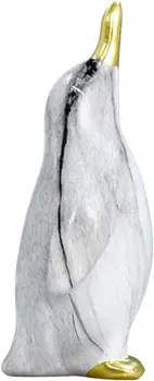 Статуэтка пингвина в скандинавском стиле, Ремесленная скульптура, орнамент, произведения искусства для офиса, спальни, домашнего настольного декора, белый