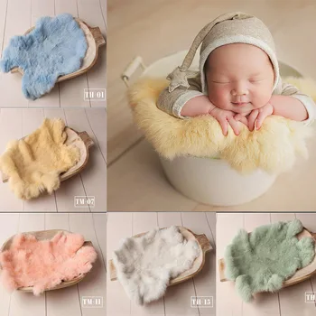 Roadfisher Реквизит для фотосъемки новорожденных Фон для детей Мягкое одеяло из меха кролика Фон Ковер Ткань для студийной фотосессии