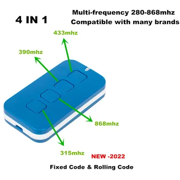 Универсальный дубликатор дистанционного управления гаражными воротами с частотой 280-868 МГц Для копировального аппарата с подвижным кодом для клонирования 4 в 1