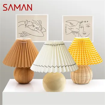 Креативная настольная лампа SAMAN Nordic Mini Mushroom Light Настольная керамическая светодиодная декоративная для домашней спальни