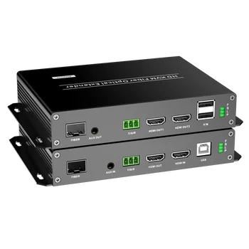 20-КИЛОМЕТРОВЫЙ волоконно-оптический удлинитель HDMI KVM Обеспечивает расширение 4K при 60 Гц Поддерживает IR YUV444 RGB444 в соответствии с HDMI 2.0 и HDCP 2.2