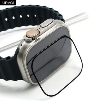URVOI Full Film для Apple Watch Ultra Screen Protector серии 8 7 6 SE 5 4321 Изогнутый Мягкий Прозрачный TPU 3D для объектива iWatch 45 49 мм