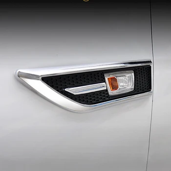 Стайлинг автомобиля ABS Хромированная отделка Сигнальной лампы Крышка Боковая Эмблема Отделка для Chevrolet Cruze Седан Хэтчбек