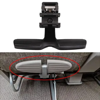 Выдвижная подножка для ног на заднем сиденье Черная Гибкая педаль спинки сиденья для ног Автоматический отскок педали для автобуса RV Коммерческого автомобиля