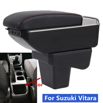 Для Suzuki Vitara Подлокотник коробка для Suzuki Vitara автомобильный подлокотник Центральный ящик для хранения Дооснащенный автомобильными аксессуарами USB