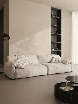 Современный минималистичный тканевый диван для гостиной небольшой квартиры прямой диван Итальянский минималистичный диван с ушами слона