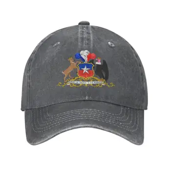 Изготовленный на заказ Хлопчатобумажный герб Чили Бейсболка Мужская Женская Дышащая Шляпа для папы на открытом воздухе