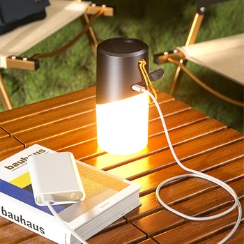 Светодиодный атмосферный светильник IPX5, водонепроницаемый атмосферный ночник, Bluetooth-совместимые динамики с лампами, фонарь-динамик для подарков