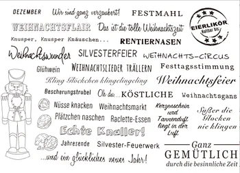 Немецкие прозрачные марки Альбом для вырезок из бумаги Ремесло Прозрачный штамп для скрапбукинга X0295