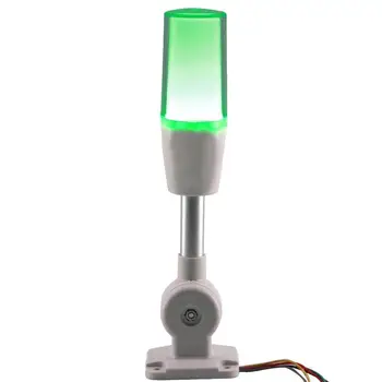 Машинная подсветка Светодиодная 3 цвета в 1 слое Складная сигнальная лампа 24 В Сигнальный зуммер Предупреждение Звуковой сигнал Световая башня Трехцветная пылезащитная