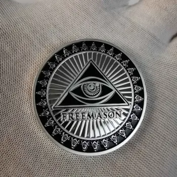 Масонская Монета Freemason Серебряная Памятная Монета Европейского Братства Коллекционный Сувенир Подарок Креативные Монеты