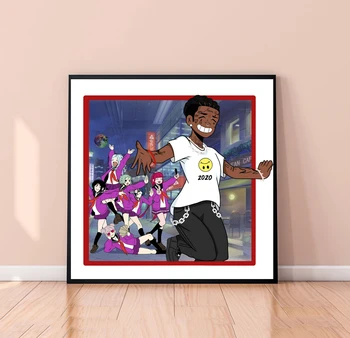 Lil Uzi Vert “Futsal Shuffle 2020”, Плакат с обложкой музыкального альбома, плакат с принтом на холсте, плакат с певицей и музыкальной звездой.