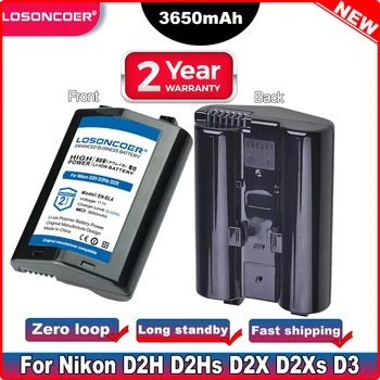 LOSONCOER EN-EL4 EN EL4 EN-EL4A ENEL4a Аккумулятор для камеры 3650 мАч Для Nikon D2H D2Hs D2X D2Xs D3 D3S F6 MH-21 D2Z D3X Аккумулятор