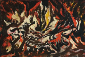 Знаменитая абстрактная картина маслом 100% ручной работы на льняном холсте, the-flame-1938, Бесплатная доставка, 100% ручная работа, Музейное качество, без рамы