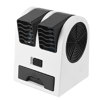 Мини-Кондиционер 3-В-1 С Вентилятором, Увлажнитель Воздуха, Очиститель для Дома/Улицы, Работающий от USB/Аккумулятора, Портативный Бесшумный Охладитель Воздуха