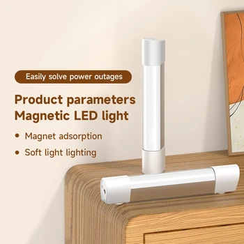 PALO Беспроводная Магнитная светодиодная лампа Night Light USB Перезаряжаемая Лампа для шкафа с регулируемой яркостью для кухни Спальни