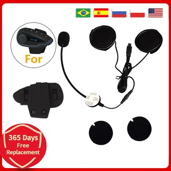 10-контактный разъем Mini USB, микрофон, динамик, гарнитура и зажим для внутренней связи на шлеме для Bluetooth-устройства мотоцикла V8