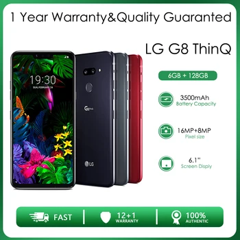 LG G8 ThinQ G820UM Восстановленный Разблокированный 128 ГБ ПЗУ Четырехъядерный Задняя Камера С одной sim-картой 12 МП 6,1 