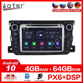 4 + 64G Android 10,0 Автомобильный DVD-плеер GPS-Навигация Для Benz Fortwo Smart 2010-2014 мультимедийный Стерео Радио Android медиаплеер