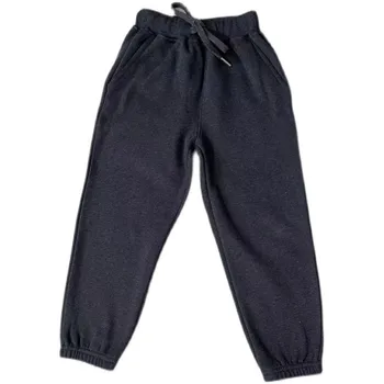 110-160 см Зимняя флисовая детская одежда, спортивные штаны для маленьких лошадей, хлопковые мужские повседневные брюки с эластичной резинкой на талии.