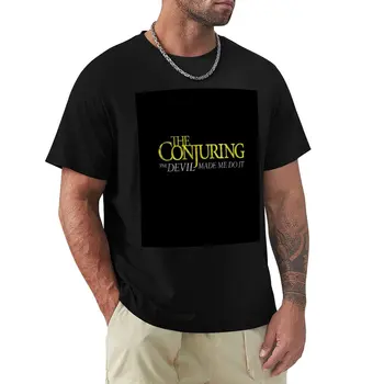 Футболка The Conjuring: The Devil Made Me Do It, летний топ, футболка нового выпуска, милая одежда, мужские футболки, повседневная стильная одежда