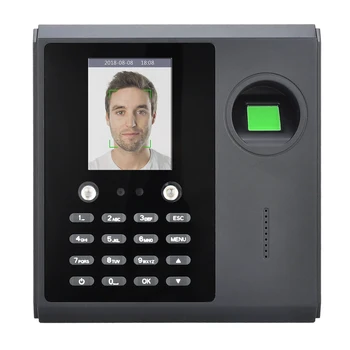 Устройство для определения времени посещения лица, пароля и отпечатка пальца, широкое применение, 2,8-дюймовый ЖК-дисплей, упрощенное управление Plug UK