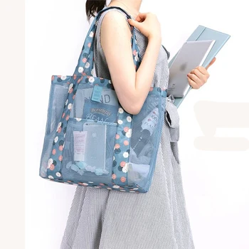 Сумка-органайзер для путешествий на открытом воздухе, женская сумка для покупок на одно плечо, пляжная сумка большой емкости, многофункциональная одежда, косметичка для хранения
