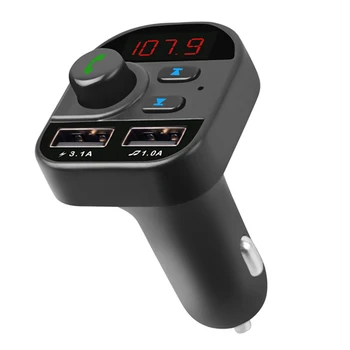 Bluetooth 5.1 FM-передатчик Стерео Радиоплеер USB Громкая Связь
