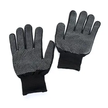 2шт Термостойкие защитные перчатки для укладки волос для завивки Прямыми утюжками Рабочие перчатки Защитные перчатки высокого качества с защитой от порезов
