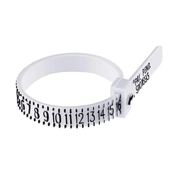 Модернизированный Измерительный инструмент для определения размера кольца Многоразовый Набор для измерения размера пальца Инструмент для определения размера ювелирных изделий Легкая Сеточка для измерения размеров колец P15F