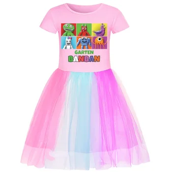 2-12 лет, платье Garden of Banban, Хлопковое платье-пачка для младенцев, модная одежда для девочек, Праздничная одежда Принцессы, наряды
