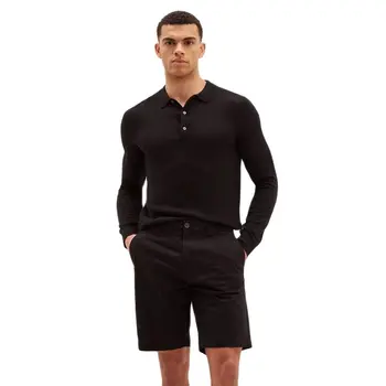 Летние повседневные короткие брюки для костюма, мужские черные Классические брюки Slim Fit /Высококачественные ткани, Дышащий и легкий Костюм Homme