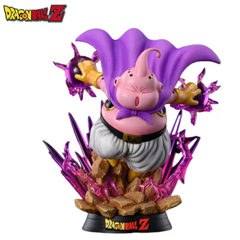Dragon Ball Z Majin Buu Фигурка Игрушки Аниме DBZ Fat Buu Фигурка GK Статуя со Светом Коллекция ПВХ Модель Подарок для Детей