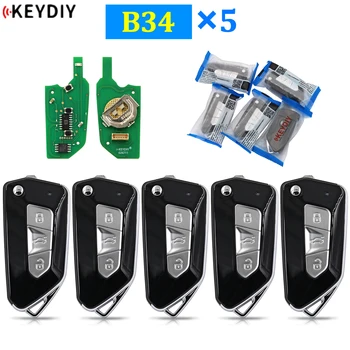 5 шт./Лот KEYDIY Универсальный Оригинальный Автомобильный Ключ с Дистанционным управлением Серии KD B34 B для KD900 URG200 KD-X2 Mini KD KD-MAX Key Programmer